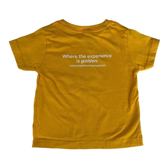 Goldfish Swim School Kids TShirt Yellow Rabbit Skins Size 2 - Picture 2 of 5